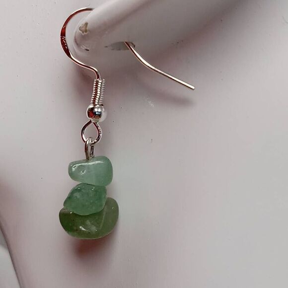 Hand Crafted Jewelry - 5/$25 Aventurine stone chip earrings